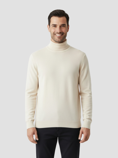 SAÚL | JERSEY DE CUELLO ALTO | LOOK MINIMALISTA Y VERSÁTIL