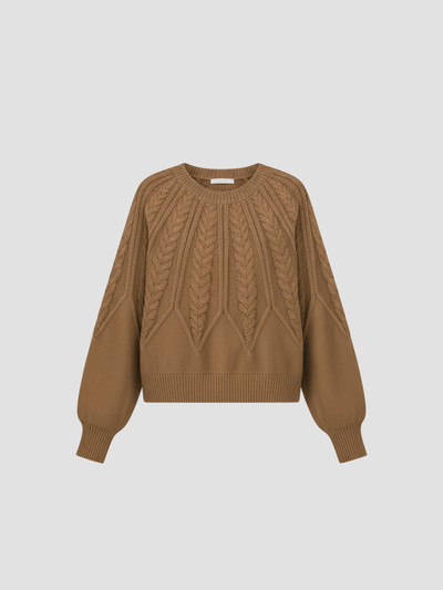 ELYNDRA | JERSEY DE PUNTO TRENZADO OVERSIZE – COMODIDAD ACOGEDORA Y ESTILO MODERNO