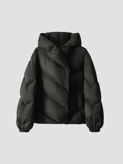 SELVYA | ABRIGO ACOLCHADO CORTO PARA MUJER – CALIDEZ CONTEMPORÁNEA Y DISEÑO FEMENINO