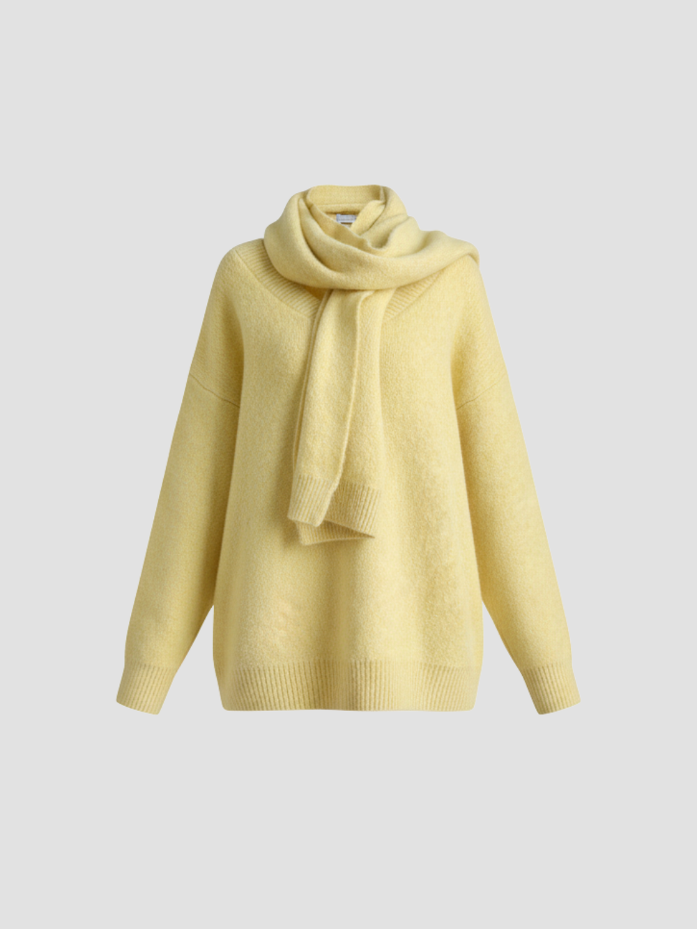 LIRIENNE | JERSEY DE MUJER CON BUFANDA – SOFISTICACIÓN DISCRETA Y MOVIMIENTO NATURAL