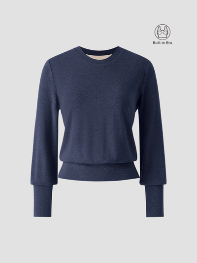 DACIO | TOP DE PUNTO ELÁSTICO CON SOPORTE – LÍNEAS LIMPIAS Y FACILIDAD COTIDIANA